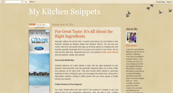 Desktop Screenshot of mykitchensnippets.com